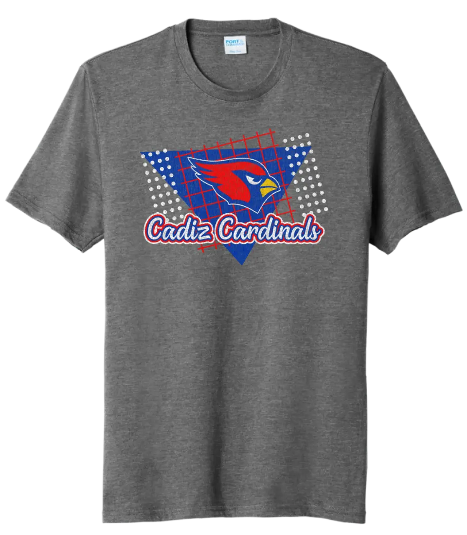 Cadiz Distressed 80s Tri-Blend Tee