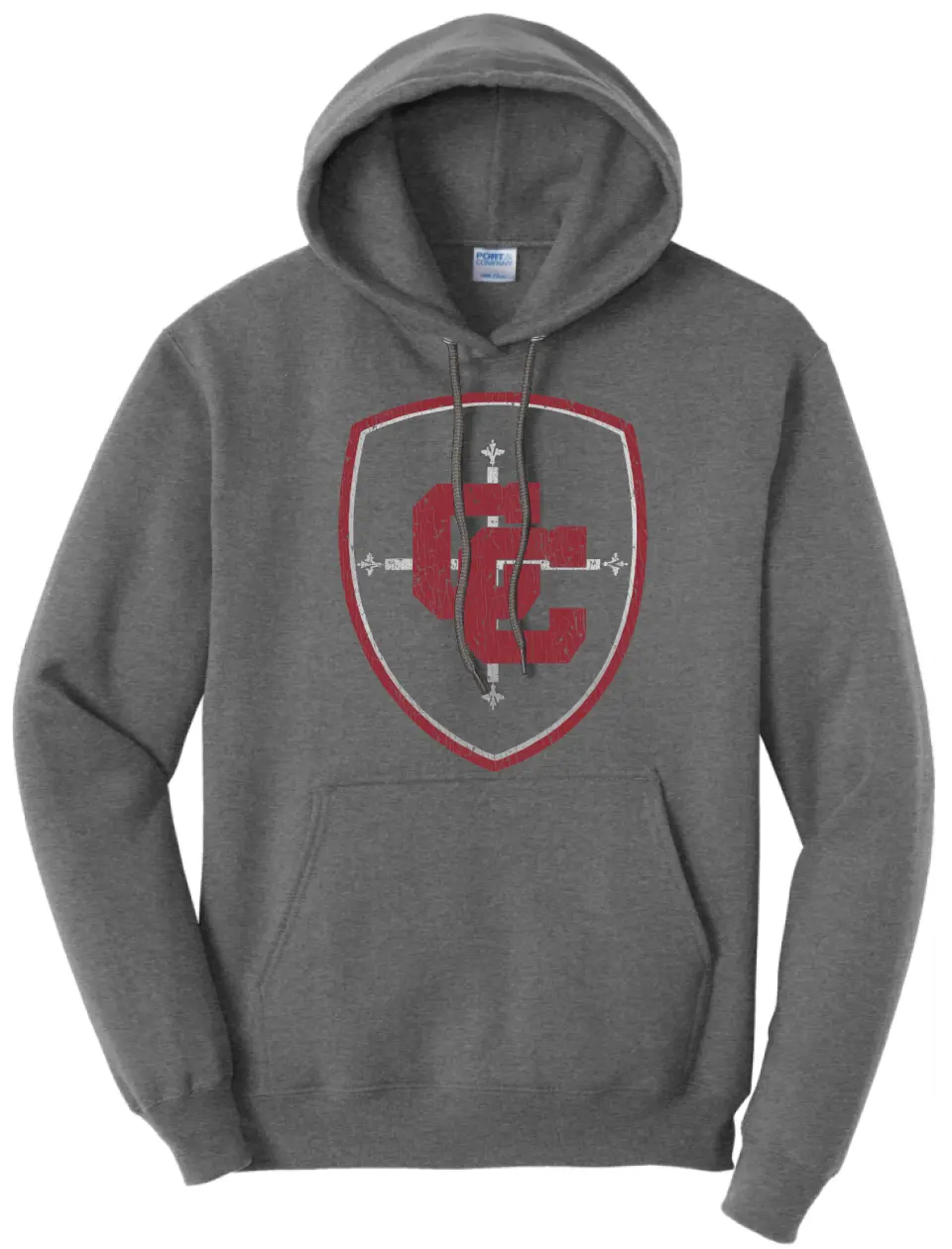Wheeling Central Distressed Logo Core Fleece Hoodie