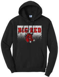 Steubenville Big Red Distressed Triangles Core Fleece Hoodie