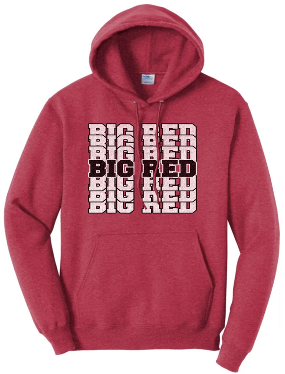 Steubenville Big Red Repeat Design Core Fleece Hoodie