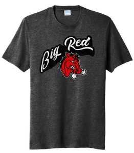 Steubenville Big Red Distressed Twisted Script Tri-Blend Tee