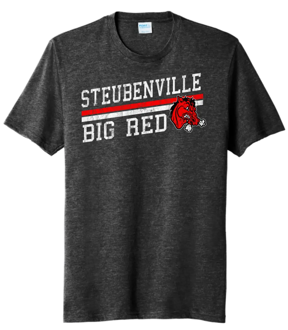 Steubenville Big Red Distressed Elevate Tri-Blend Tee