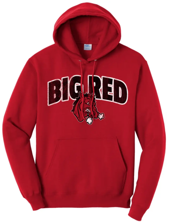 Steubenville Big Red Distressed Bold Core Fleece Hoodie