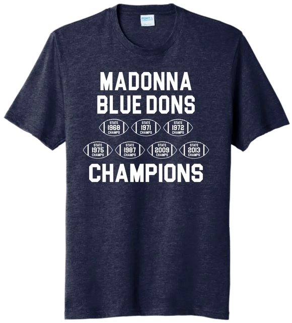 Weirton Madonna Champions Tri-Blend Tee