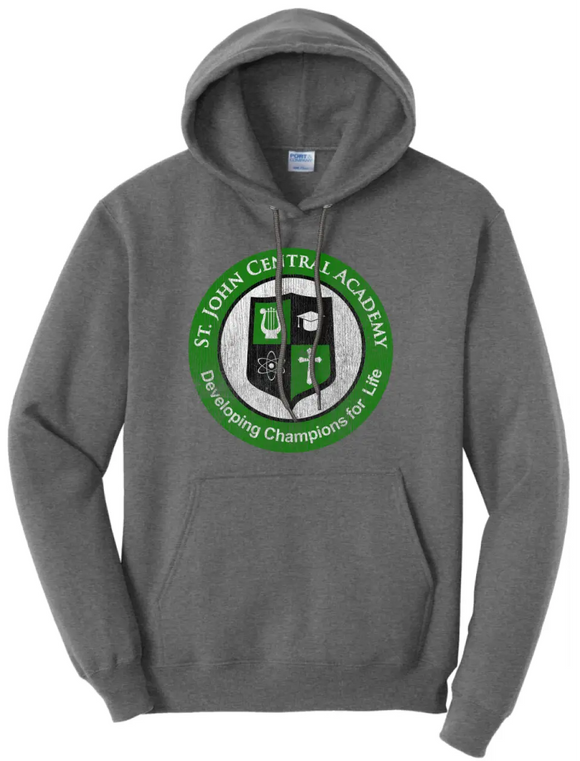 St. John Academy Distressed Logo Core Fleece Hoodie