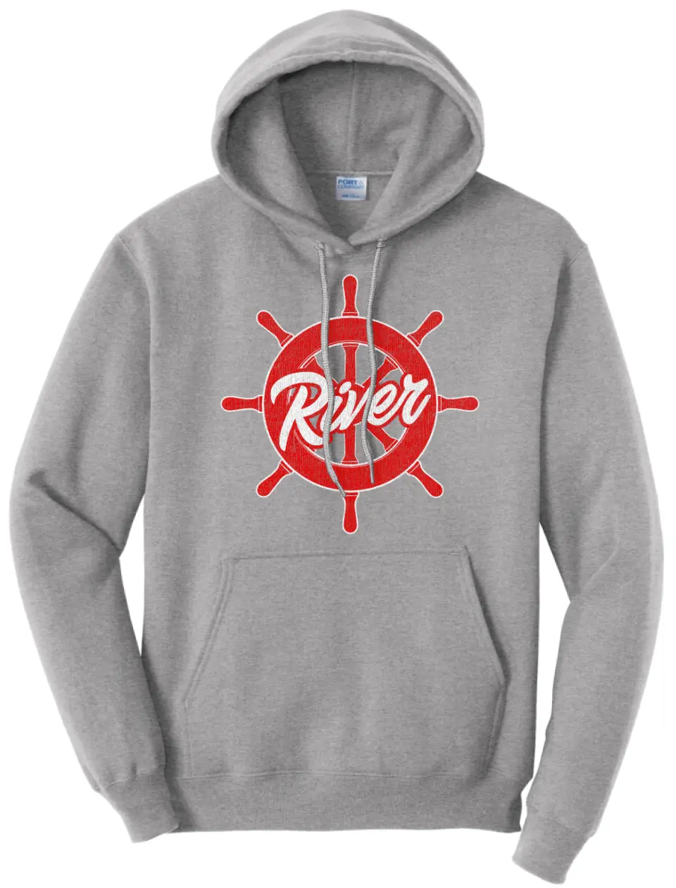 River Distressed Logo Core Fleece Hoodie
