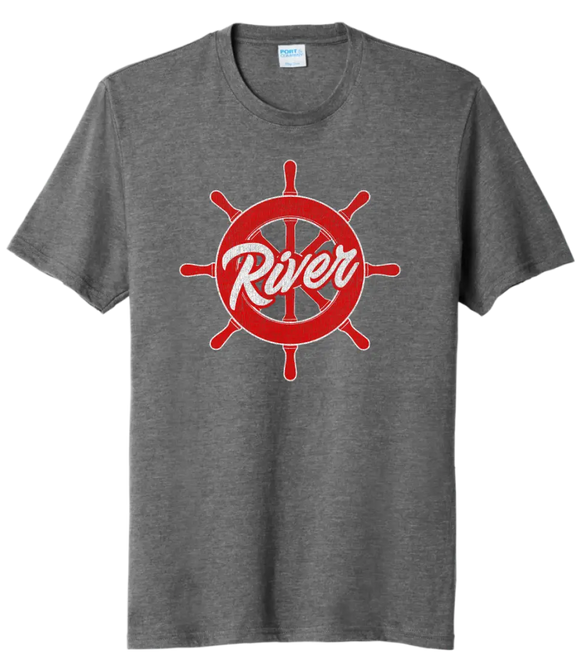 River Distressed Logo Tri-Blend Tee