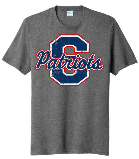 Parkersburg South Distressed Logo Tri-Blend Tee