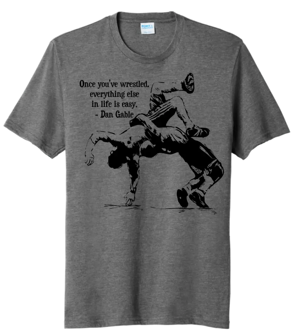 Wrestling - Once You've Wrestled Tri-Blend Tee