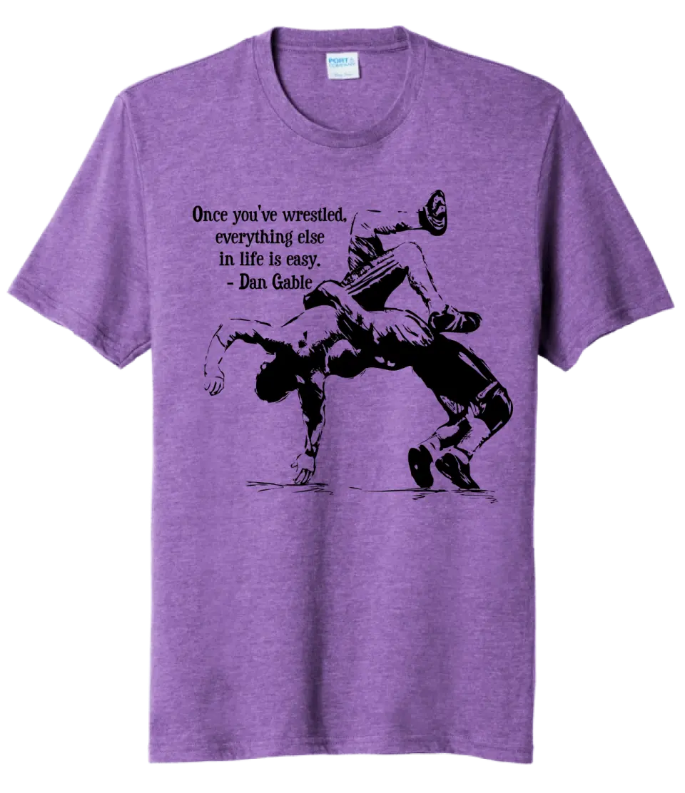 Wrestling - Once You've Wrestled Tri-Blend Tee