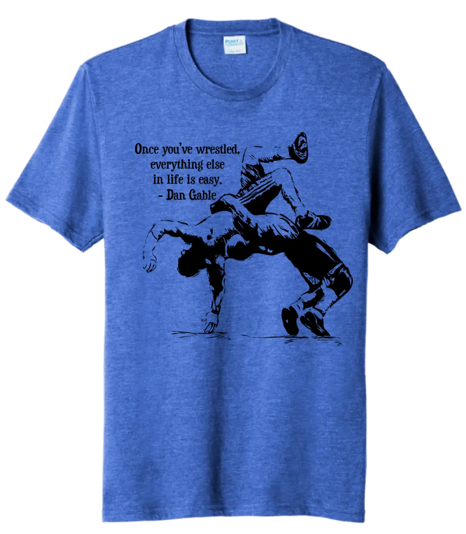 Wrestling - Once You've Wrestled Tri-Blend Tee
