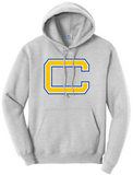 Steubenville Catholic Central Distressed Catholic Central C Core Fleece Hooded Sweatshirt