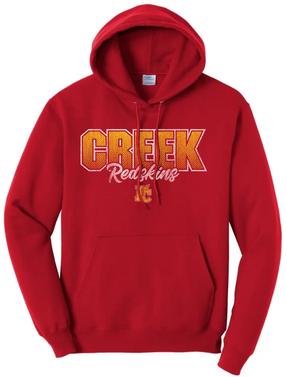 Indian Creek Distressed Halftone Core Fleece Hoodie