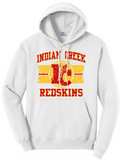 Indian Creek Distressed IC Wide Stripe Core Fleece Hoodie