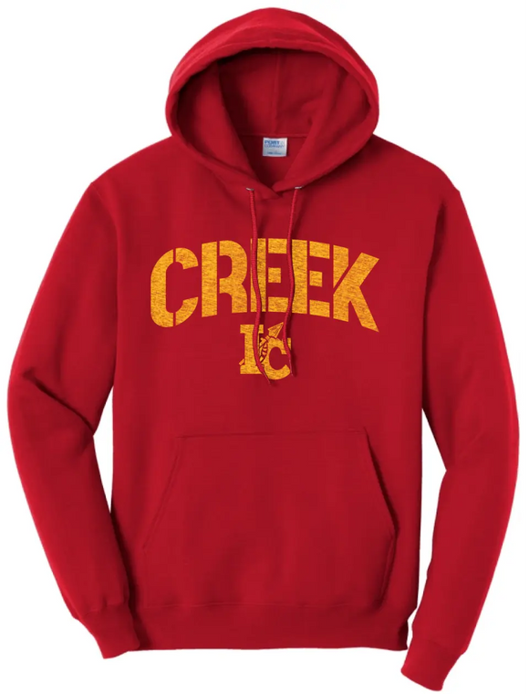 Indian Creek Distressed Stamp Core Fleece Hoodie