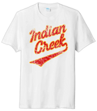 Indian Creek Distressed Cracked Script Tri-Blend Tee