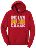 Indian Creek Distressed Block Core Fleece Hoodie