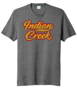 Indian Creek Distressed Script Tail Tri-Blend Tee