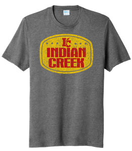 Indian Creek Distressed Badge Tri-Blend Tee