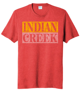 Indian Creek Distressed Lines Tri-Blend Tee