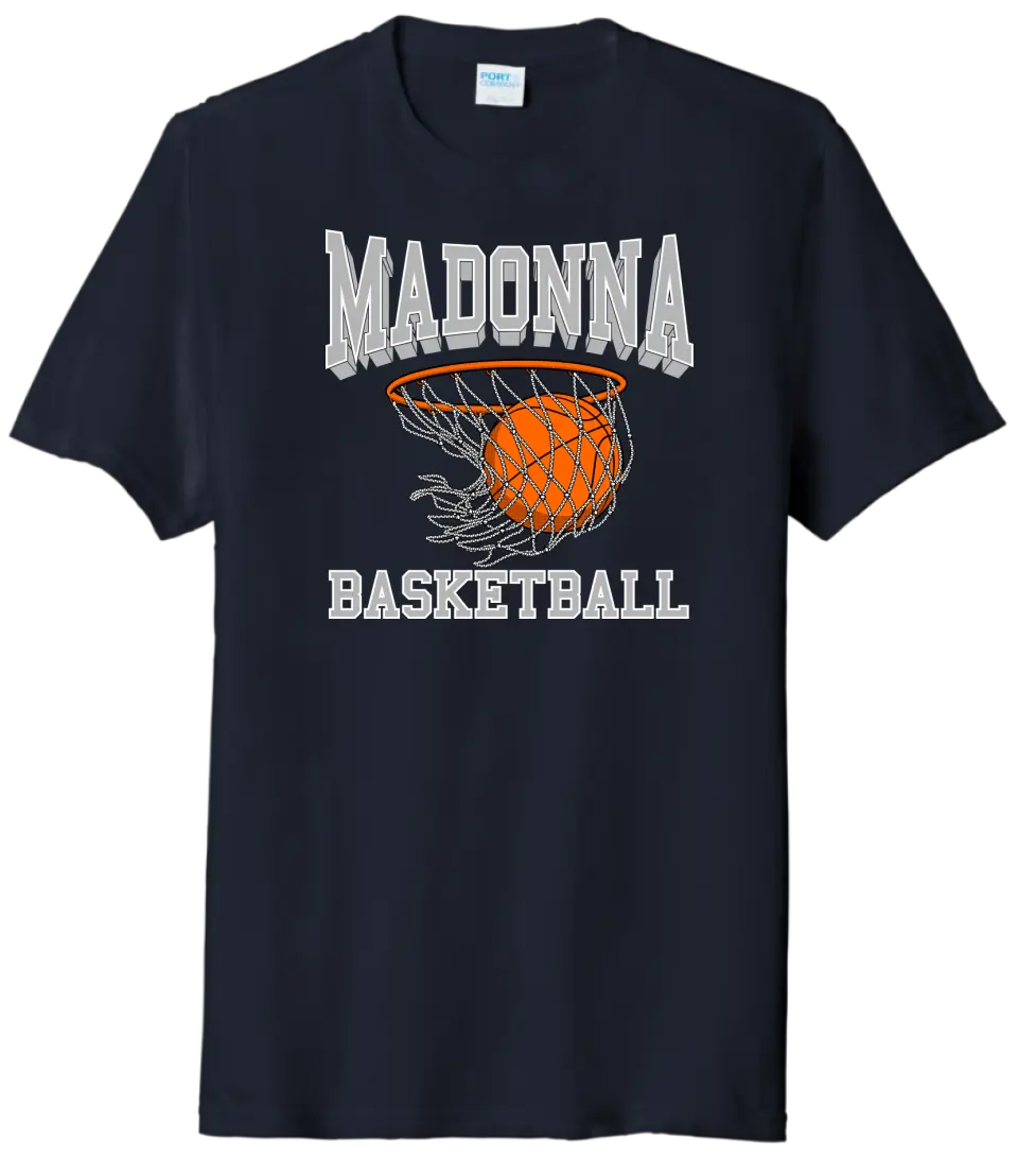 Weirton Madonna Hoops Tri-Blend Tee