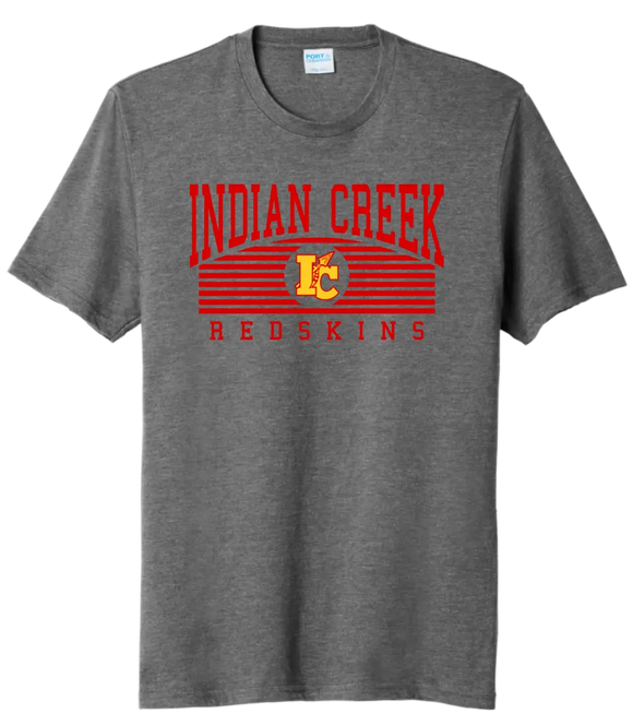 Indian Creek Redskins Arch Tri-Blend Tee