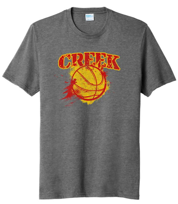 Indian Creek Basketball Splatter Tri-Blend Tee