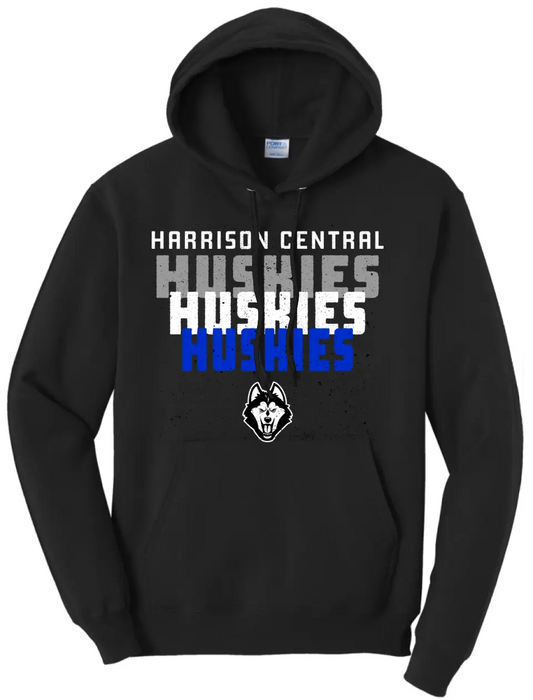 Huskies Huskies Huskies Design Core Fleece Hoodie