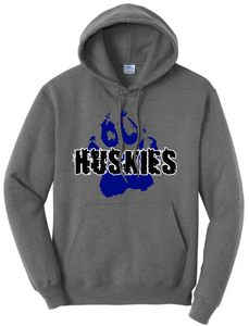 Harrison Central Huskies Distressed Paw Core Fleece Hoodie