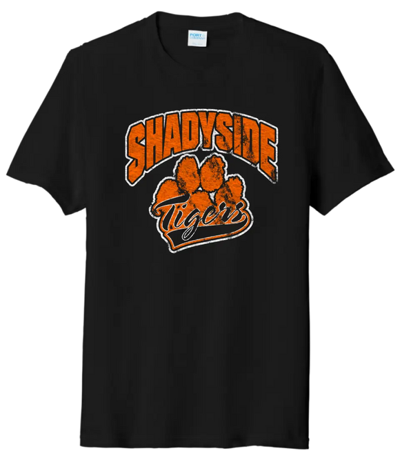 Shadyside Paw Script Tri-Blend Tee