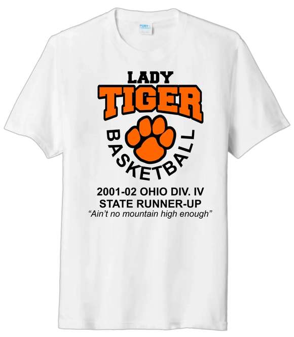 Lady Tiger Basketball 2002 State Runner-Up Tri-Blend-Tee