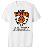 Lady Tiger Basketball 2002 State Runner-Up Tri-Blend-Tee