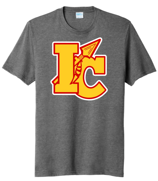 Indian Creek Logo on Gray Tri-Blend Tee