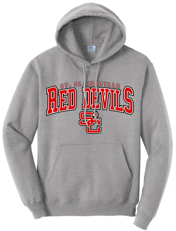 St. Clairsville St. C Arch Core Fleece Pullover Hooded Sweatshirt