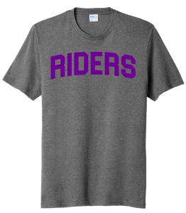 Martins Ferry Riders Purple Tri-Blend Tee