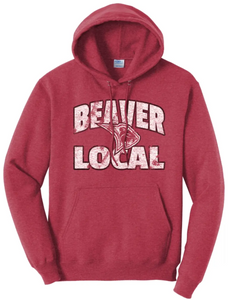 Beaver Local Bold Distressed Core Fleece Hoodie