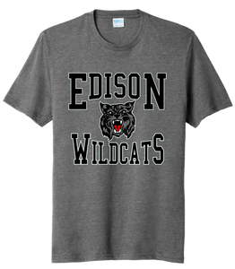 Edison Retro Wildcat Tri-Blend Tee