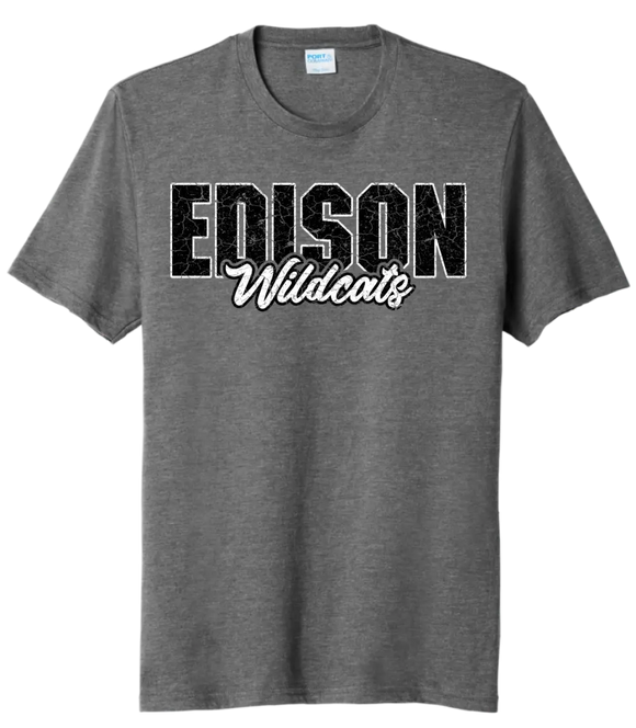 Edison Cracked Tri-Blend Tee