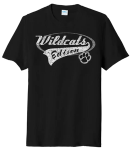 Edison Wildcats Tail Tri-Blend Tee