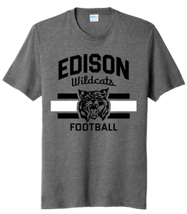 Edison Wildcats with Custom Text Tri-Blend Tee