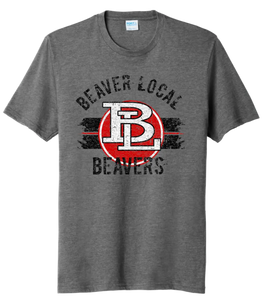 Beaver Local Distressed BL Tri-Blend Tee