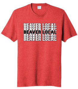 Beaver Local Repeating Tri-Blend Tee