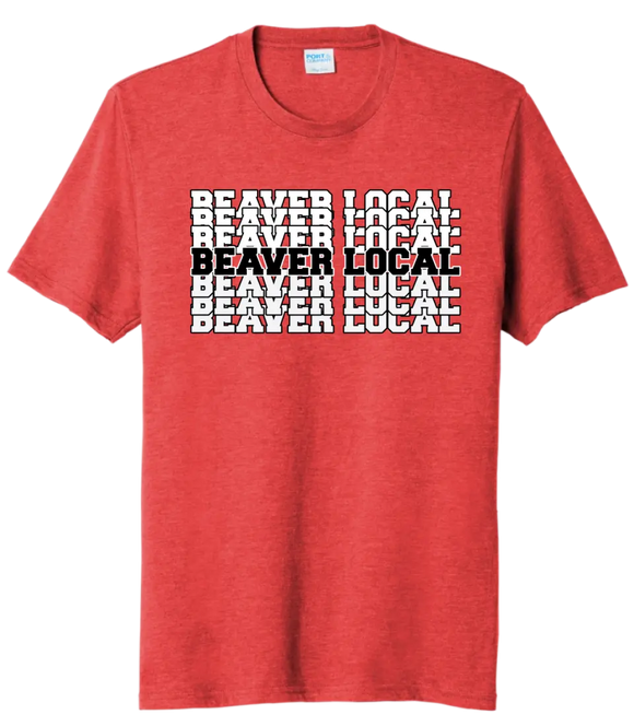 Beaver Local Repeating Tri-Blend Tee