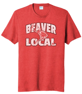 Beaver Local Bold Distressed Tri-Blend Tee