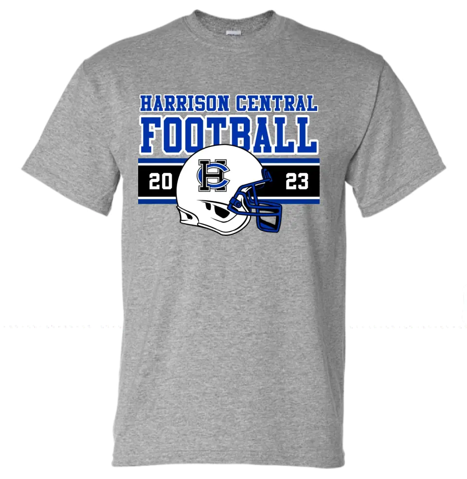 Harrison Central Football 2023 Design-21 Gildan DryBlend T-Shirt