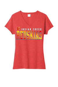 Indian Creek 2024 102 Ladies Tri-Blend V-Neck Tee