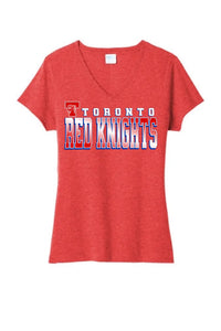 Toronto 2024 102 Ladies Tri-Blend V-Neck Tee