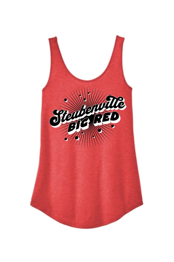 Steubenville Big Red 2024 100 Women's Perfect Tri Relaxed Tank