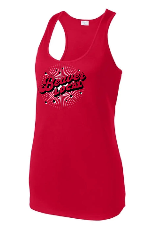 Beaver Local 2024 100 Ladies PosiCharge Competitor Racerback Tank