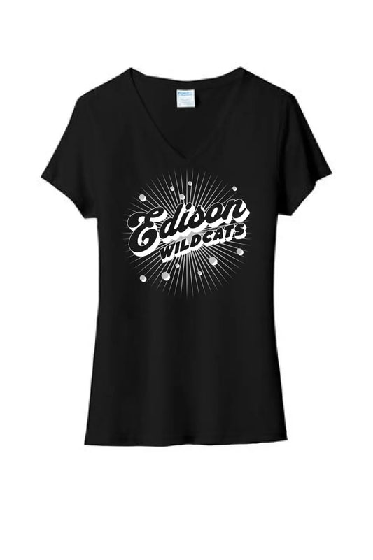 Edison 2024 100 Ladies Tri-Blend V-Neck Tee copy
